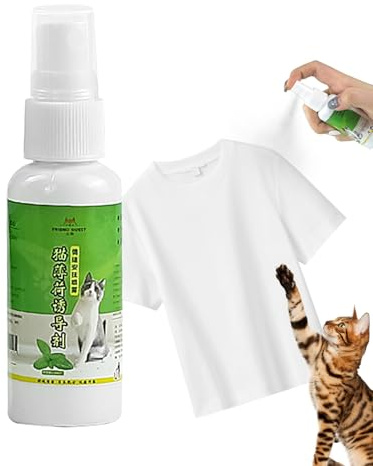Genérico Spray d' à Chat Naturelle | Spray Naturel pour Chats de 50 ML, Accessoires apaisants pour Chats pour l'intérieur, à Chat pour l'entraînement à la réorientation des Mauvais