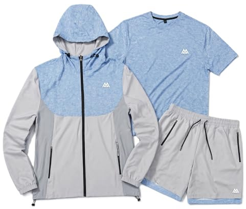 FITROX Men’s Short Set, | Summer Casual T-Shirt |& Shorts Set for Men, Breathable Lightweight, Men Summer Short Set,Casual Sweatsuit