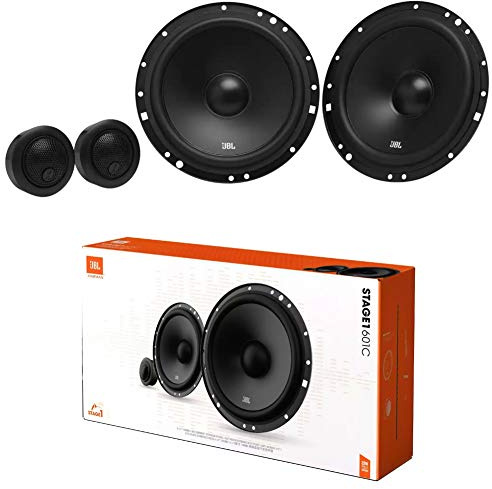 1 kit a 2 vie JBL STAGE1 601C da 6,5 165 mm 16,50 cm 40 watt rms 200 watt max con 2 woofer 2 tweeter auto 4 ohm spl, a coppia