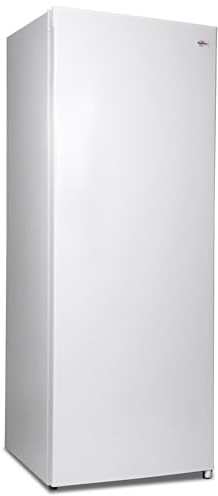 Koolatron Upright freezer - 4 Fixed Grid Shelves, Garage Ready, Meat Storage, Manual Defrost, Space Saving, Congelador For Home, Apartment, Basement, Dorm, Room, 7 Cubic Feet Capacity, White