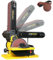 Woodskil Levigatrice a nastro professionale da 4,3 A, 10,2 x 91,4 cm, cinghia e 6 pollici, levigatrice a disco con motore a induzione a basso rumore da 3/4 HP, doppia porta di scarico della polvere,