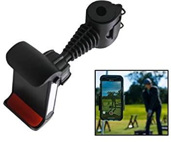 LL-Golf Universal Golf Smartphone Halter zum Filmen des Golfschwungs | Handyhalter für Golfbag Cart / Trainingshilfe / Schwungtrainer für alle gängigen Smartphones
