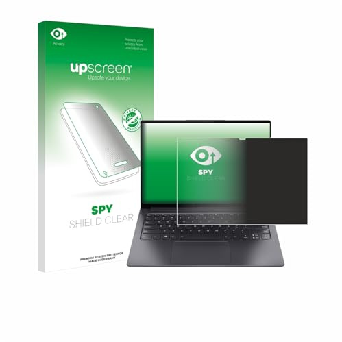 upscreen Blickschutzfolie für Lenovo Yoga Slim 7 Pro 14 | Anti-Spy Displayschutz Made in Germany Privacy Screen Protector Sichtschutz Blaulichtfilter Klare Folie