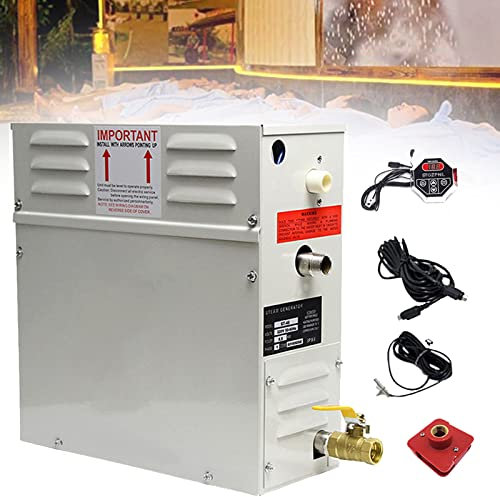 SSQUZA Générateur de Vapeur Domestique Générateur de Hammam Kit Douche Sauna Spa Maison 3-20m³ Générateur de Vapeur Douche Bain Turc avec Contrôleur,Facile à Installer,380V-10.5kw