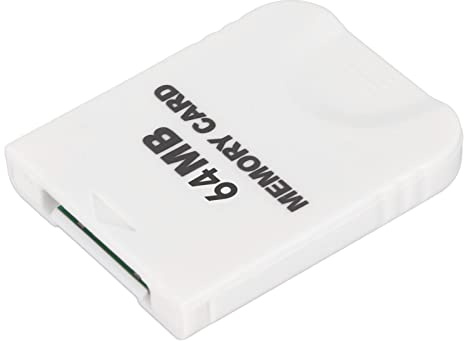 Sostituzione della Scheda di Memoria per Console Wii, Scheda di Memoria di Gioco Bianca per Accessori per Console di Gioco, Plug and Play (64 MB (1019 blocchi))