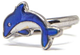 Cornelissen Ringe für Kinder - Stimmungsring Delfin 1,7 cm ø