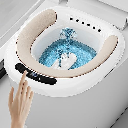 LAOJIN Electric Sitz Bath For Hemorrhoids - NEW 2023 Sitz Baths Tub For Toilet Seat, Postpartum Care - Complete Men And Women's Sitz Bathtub - Instant Relief With Postpartum Kit