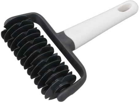 XHTLLO Cortador de Rodillo de Enrejado de Pastelería, Herramienta Profesional para Hornear Cortador de Rodillo de Enrejado de Masa, Herramienta de Cortador de Pastelería con Mango Ergonómico