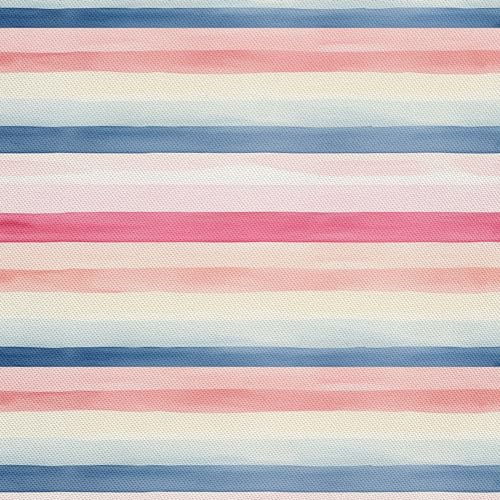 HEKO PANELS Stoff Oxford Wasserdichte Meterware Canvas-Stoff Polyester Nähstoff Dekostoffe Handwerken Wasserabweisend Blickdicht Streifen Bunt Aquarell Wasserfarbe 1 Meter 155 x 100 cm DX2052