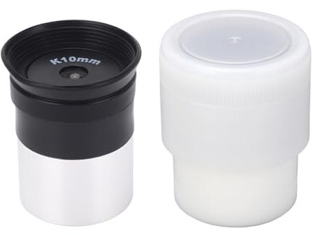 Okulare 10 mm Teleskopobjektiv Vollvergütetes Okular Teleskopzubehör für 1,25 Zoll Astronomische Teleskope, Weitwinkel 52 Grad