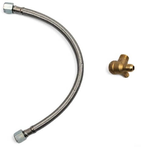 for HPLIVE Air Compressor Check Valve, 2PCS/set 350mm, Air Compressor Flexible Hose, Air Pump Check Valve Connecting Pipe