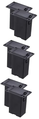 BESTonZON 6pièces Boîte De Batterie Pour Guitare Conteneur Pratique Pour Accessoires Musicaux De Léger Et Compact Pour Performances Et Stockage