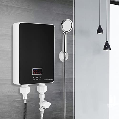 Mini Cucina Scaldabagno Istantaneo 6000 W, Doccia Tankless 230 V, Bassa Pressione Lavello Sotto Lavello Elettrico Con Pannello LED