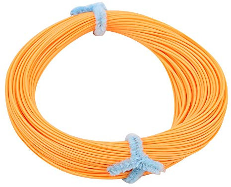 Fliegenschnur, Gewicht Vorwärts Fliegenfischen Schnur Nylon Schwimmende Fliegenfischschnur WF 4/5/6/7/8 für Stream River Lake (WF-4F)