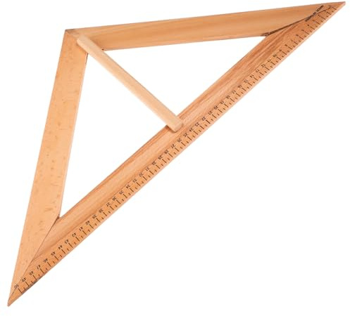 OUNONA Großes Dreieckslineal Aus Holz 45-Grad-Dreieckslineal 53 3 X 27 9 Cm Geometrie-Zeichenlineal Lehr-Zeichenwerkzeug Für Schul- Und Bürobedarf