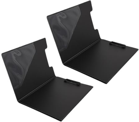 Gogogmee 2pièces Presse-papiers Plastique Pour Organisation De Documents Blocs-notes Chemises Presse-papiers Lot