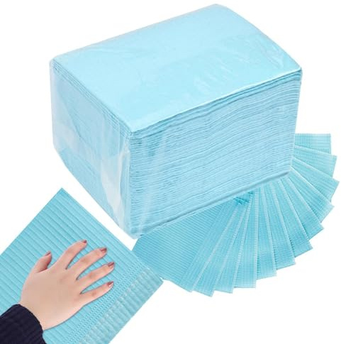Papierhandtücher für Nageltechniker - 50 Stück Maniküre-Tischmatte, Nail Tech Sheets | Nageltischabdeckung, Wasserdichte Nail-Tech-Blätter, 3-lagiges Design für Praxis, Salon, Anfänger, Perfekt für Ma