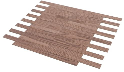 BESPORTBLE 40stücke Holzoptik Miniatur-dielen Bodenbelag Für Mini-häuser Dekoration Für Minihäuser Wohnzimmer Schlafzimmer Esszimmer Arbeitszimmer