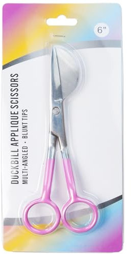 Buckbill Applique Picsisors - Lame in acciaio inox con manico angolare a bordo di coltello - Paletta per bordo d' dal design ergonomico per arte, tessuto, Costu