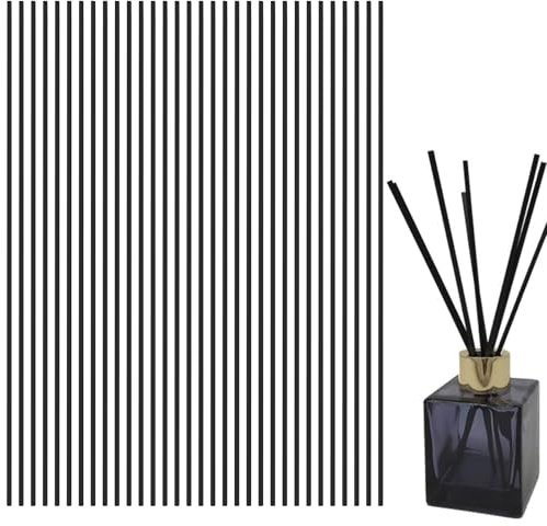 Dongnesi 50 Pcs Black Reed Diffuser Sticks,Reed Diffuser Sticks Extra Long,30cm X 4mm Diffuser Sticks,Black Diffuser Reeds for SPA Bedroom Home Office