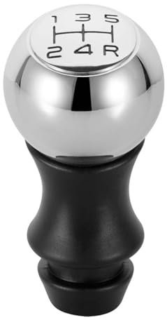 Perilla Engranaje 5 Velocidades Para Peugeot 106 206 207 307 308 406 408 Perilla De Cambio De Marchas De Aluminio Pomo Cambios Marcha(Black R)