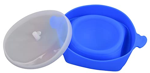 WPKD BLUEIY Juego de 4 cuencos de acero inoxidable, utensilios de cocina gruesos antiadherentes para cocinar, mezclar y sopa, 20 cm de diámetro, color plateado