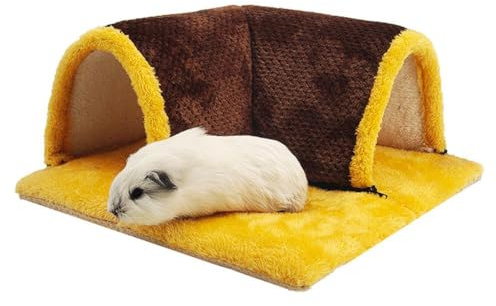 Scoiattolo criceto coniglio cincillà coperta da gioco 90 angolo piccolo nuovo canale pelo animale spugna ispessita Q0G8 gradi destra letti per animali criceti grandi, casa morbida tunnel robusti