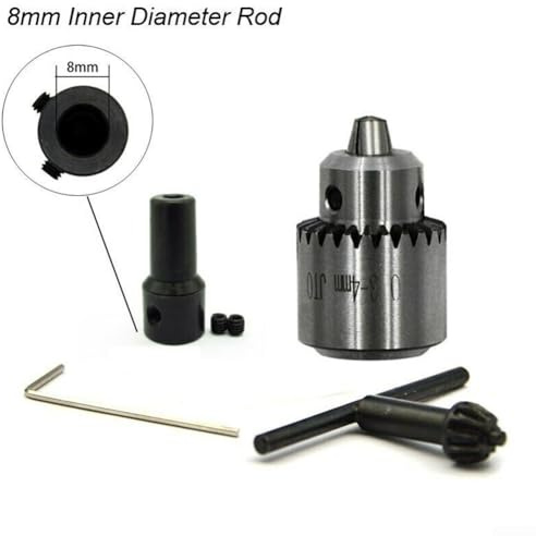 Portabrocas JT0 con compatibilidad completa para brocas de 0 3 mm a 4 mm (8 mm)