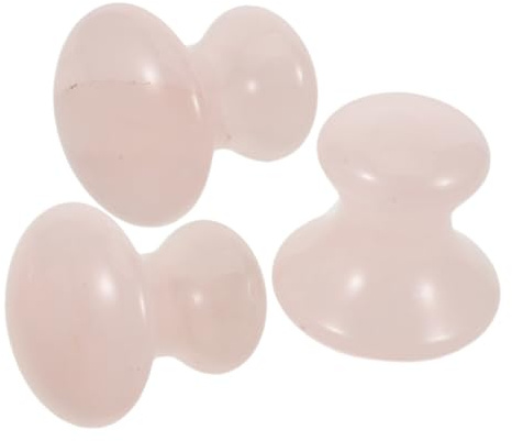 BCOATH 3 Stücke Dreiteiliges pilzförmiges Gua Sha aus Edelstein mit Kühlfunktion ergonomischer Gesichtsmassage Stein für Anti-Aging Hautstraffung Augenpflege Spa und tägliche Hautpflege