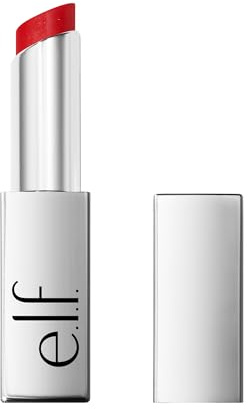e.l.f. Glow Reviver Slipstick, Tinted Lip Oil Stick, Non-Sticky & Hydrating for a Soft-Shine Finish, Vegan & Cruelty-Free, Cherry on Top