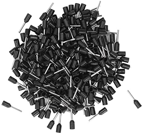 KIMISS 1000-teiliges 22-AWG-Aderendhülsen-Set für Isolierte Crimp-Drähte für Elektrische Verbindungen – Kupfer-Aderendhülsen-Anschlüsse für Massiv-/Litzendrähte