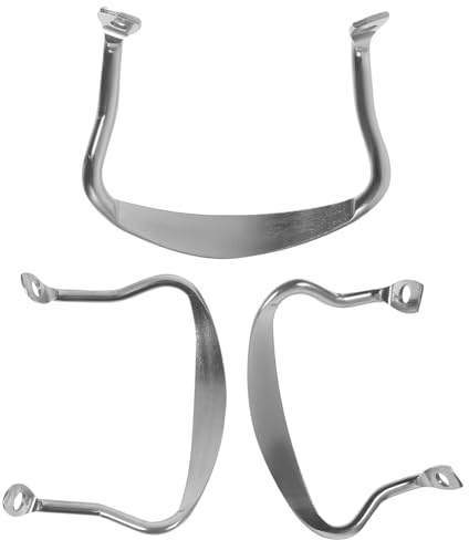 Ipetboom Juego de 3 Asas Metálicas para Bandejas y Ollas Acero Inoxidable Resistente Diseño Ergonómico Lateral Tamaños Grande Mediano y Pequeño Repuesto para Utensilios de Cocina y
