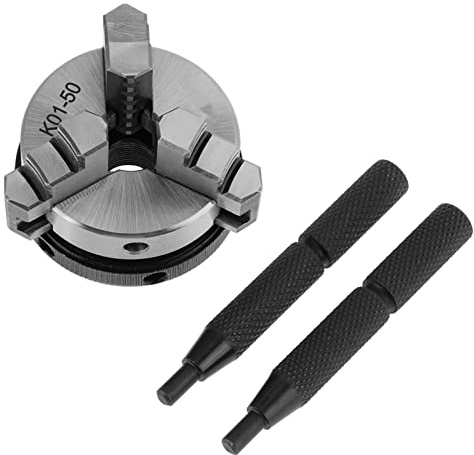 HWGING Bohrständer, Mini-Bohrfutter K0150 50 Mm Scroll-Handfutter, Mini-Holzhandfutter mit 3 Backen und Montagegewinde-Drehfutter