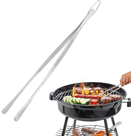Cooking Tongs Tweezers - Food Serving Grabber Tong,Stainless Steel BBQ Tweezers - for Kitchen Restaurant Buffet Party Barbeque Grilling Pasta Salad Snack