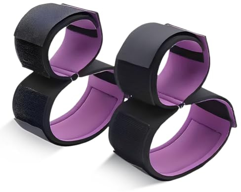 VONJUMA Ceinture De Yoga S-M Pour Exercices Du Poignet Et De La Cheville Violet