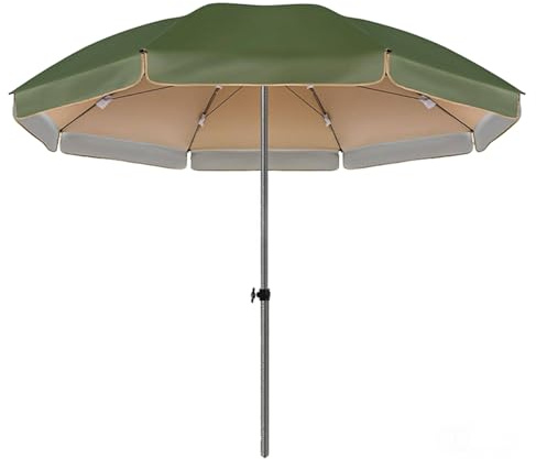 Générique Parasol De Jardin Vert Extérieur 220cm Ombrelle De Marché De Plage Pare Soleil Portable Plus Grand Et Plus Épais pour Terrasse Balcon Pelouse Jardin
