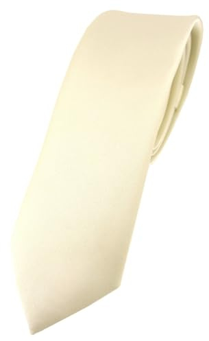 TigerTie Herren Krawatte – schmale 5,5 cm Krawatte in einfarbigem Design, ideal für Geschäftstermine, festliche Anlässe und die Freizeit.