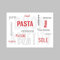 Mank Tischsets aus Papier 40 cm x 30 cm | Platzset ideal für Gastronomie und Feiern | 100 Stück | Pasta