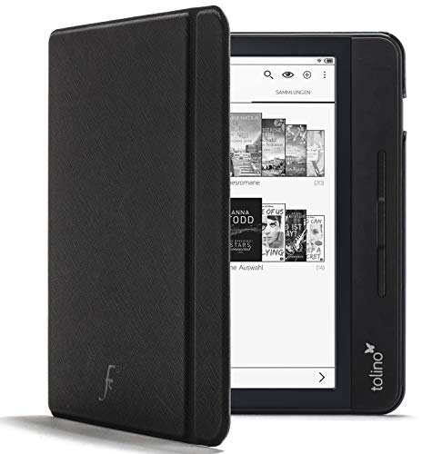 Forefront Cases Hülle für Tolino Vision 5 (Modell: 2019) - Schwarz - Dünn und Leicht, Smart Auto Schlaf/Wach Schutz-Hülle (Tasche) für Tolino Vision 5