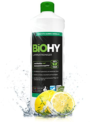 BiOHY Laminate Cleaner (1l Bottle) | Precious Wood Care on a Specially adapted Combination of tensides | Cleans Thoroughly, Gently & Reduces re-soiling (Laminatreiniger)