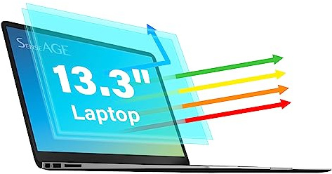 SenseAGE Pellicola salvaschermo Anti Luce Blu per Laptop (Confezione da 2), Filtro Schermo antiriflesso e AntiGraffio, allevia l'affaticamento degli Occhi, Compatibile per Laptop 13,3 (16:9)
