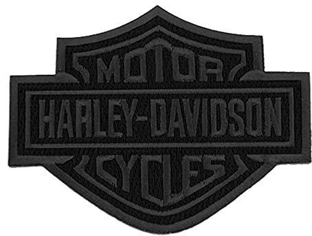 Harley-Davidson Aufnäher 4″ Bar & Shield Blackout Patch