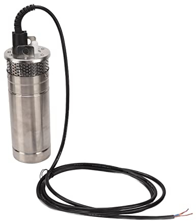 Pompe Submersible pour Puits Profond, Lift 230 Pieds Fonctionnement Silencieux de la Pompe de Puits Profond 120W Bobine de Cuivre Rouge pour L'agriculture (DC24V)