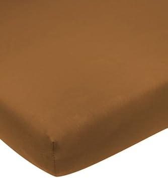 Meyco Home Basic Drap-Housse uni en Jersey pour lit 2 Places (Drap Plat en Jersey Doux, 100% Coton, grâce à l'élastique Tout Autour, Dimensions : 160 x 210/220 cm) - Camel