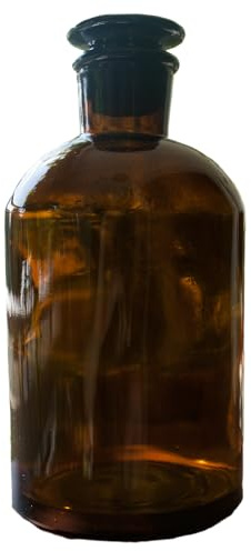 Generisch Apothekerflasche, 1000 ml, Enghals, Braunglas (3er Pack)