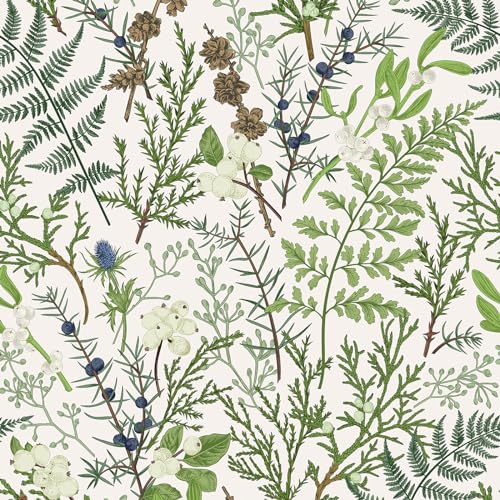 VaryPaper Papier peint autocollant motif feuilles tropicales - 44,5 x 200 cm - Blanc - Dos adhésif en vinyle pour meubles - Papier à doublure florale pour mur, salon, chambre à coucher, armoires - Art