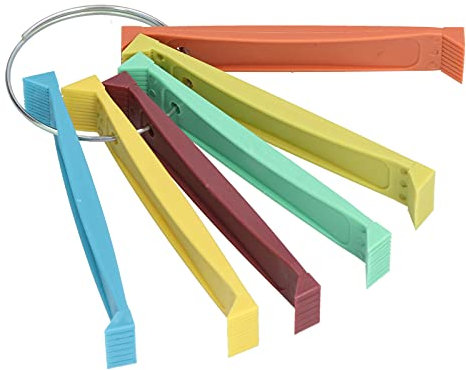 KELFEEAO Fin Comb Set FCR6 Fin Comb Set, Plastic Colored Fin Coil Comb Radiator Fin Comb Straightener Condenser Coil Fin Comb for Air Conditioner