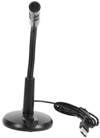 BESTonZON Verstellbares USB Mikrofon Mit Basis Für Pc-Laptop-Meetings Unterdrückt Hintergrundgeräusche Kompatibles Live-Streaming-Chat-mikrofon