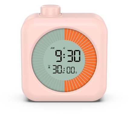 Ankilo Timer digitale 3 in 1 orologio e funzione di allarme con timer, 60 minuti conto alla rovescia per bambini, sveglia a breve termine, casa, cucina, bagno, toilette