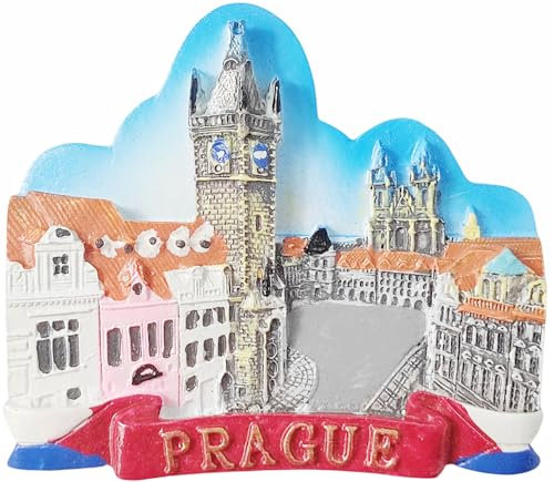 Kühlschrankmagnet in Prag, Tschechische Republik, Reise-Souvenir, 3D-Kühlschrankdekoration, Bastel-Kollektion